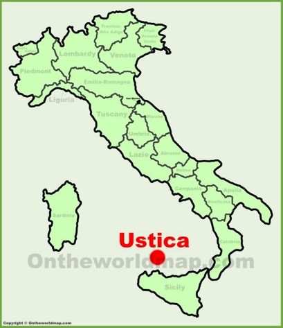 Ustica Location Map