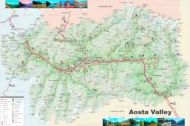 Valle d'Aosta - Mappa Stradale