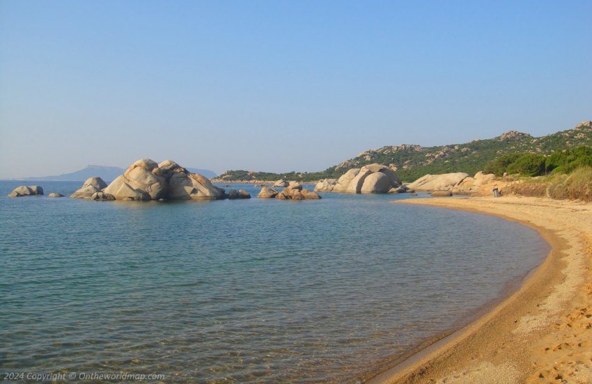 The beach in the north of Sardinia