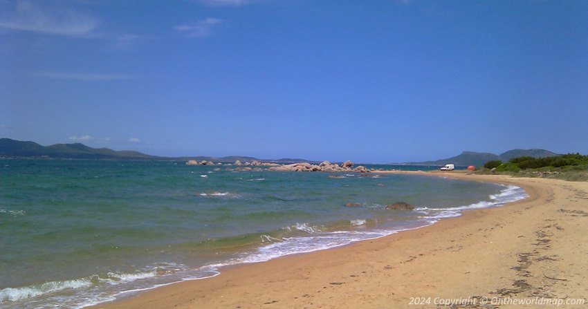 The beach in the north of Sardinia