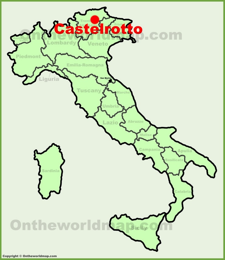 Castelrotto location on the Italy map