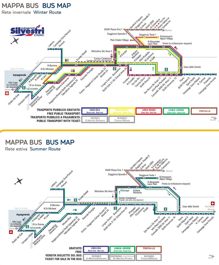 Livigno bus map