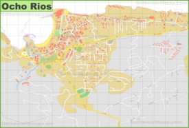 Ocho Rios tourist map