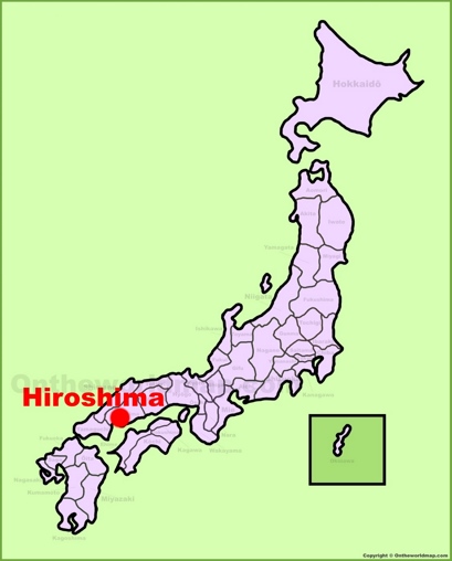 Hiroshima Location Map