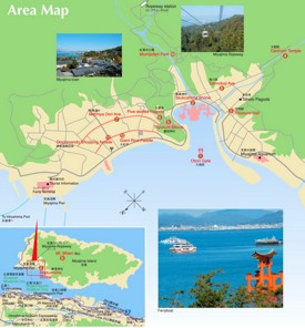 Itsukushima island map