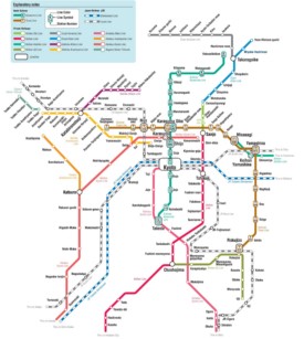 Kyoto subway map