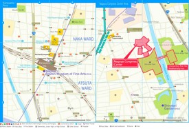 Kenayama Station Area and Nagoya Congress Center Area Map