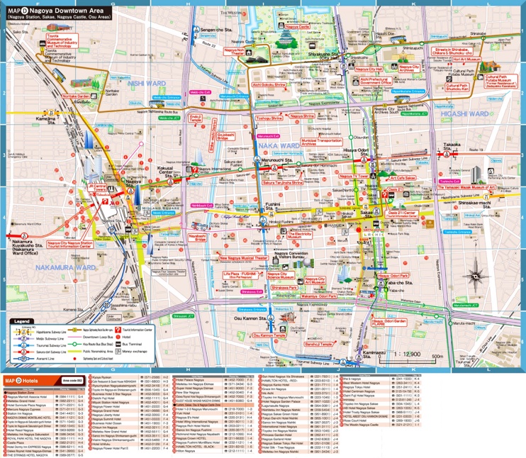 Nagoya hotel map