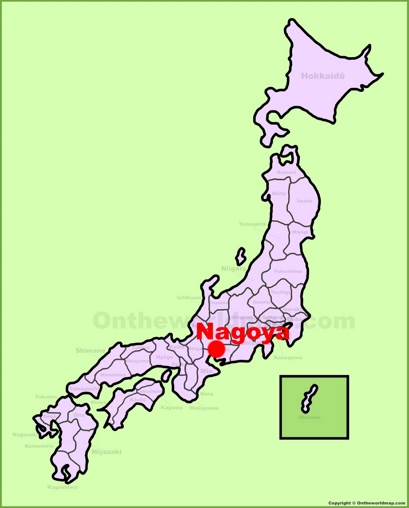Nagoya Location Map