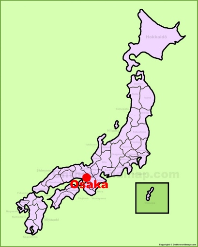 Osaka Location Map