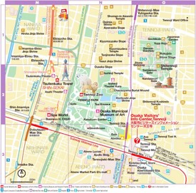 Tennoji Area Map