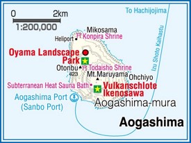 Aogashima Island map
