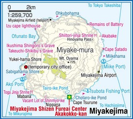 Miyakejima Island map