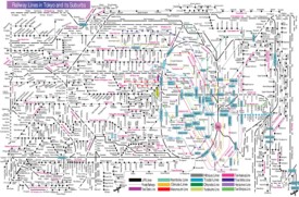 Tokyo rail map