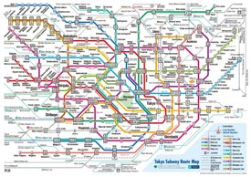 Tokyo subway map