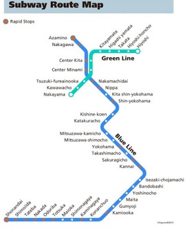 Yokohama subway map