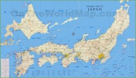 Japan tourist map