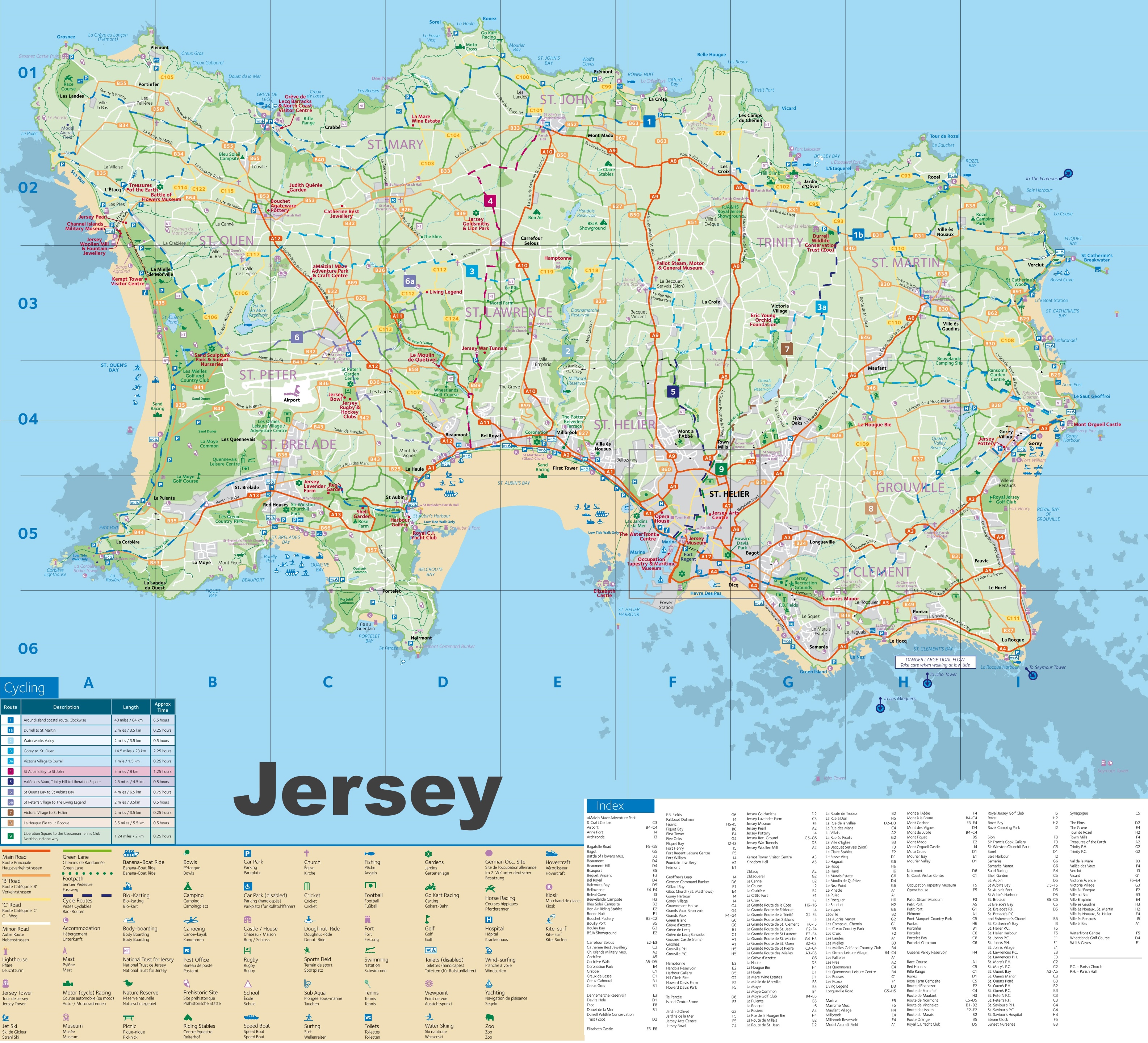 Printable Map Of Jersey