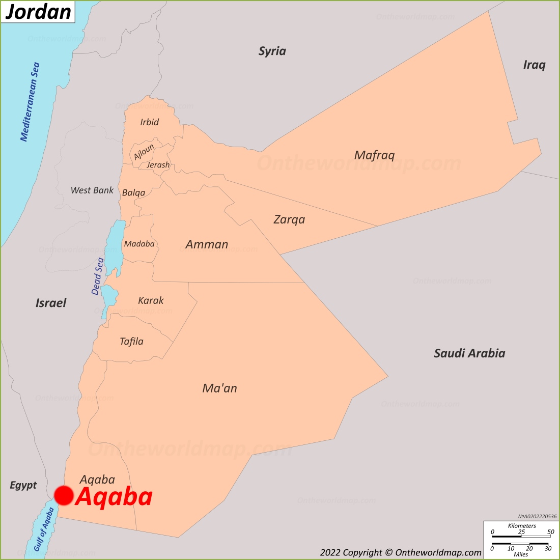 Aqaba Location Map