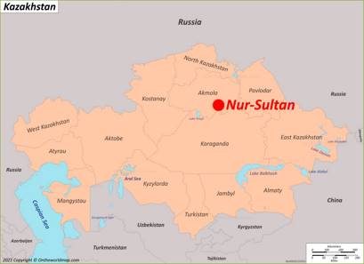 Astana Location Map