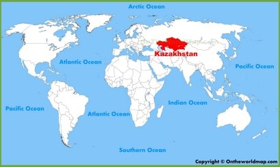 Kazakhstan Location Map