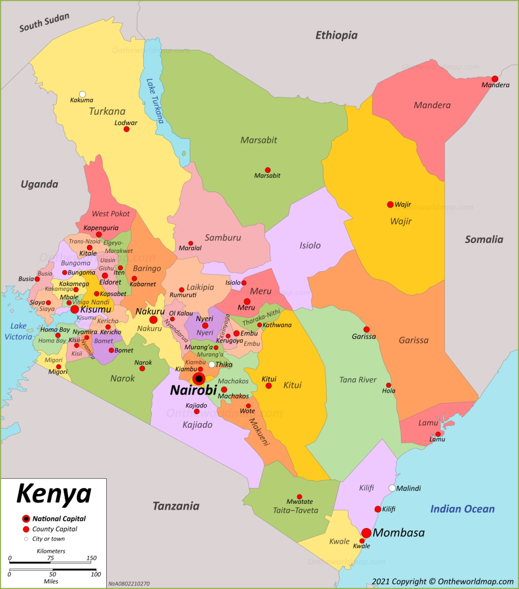 Kenya Maps | Maps of Republic of Kenya