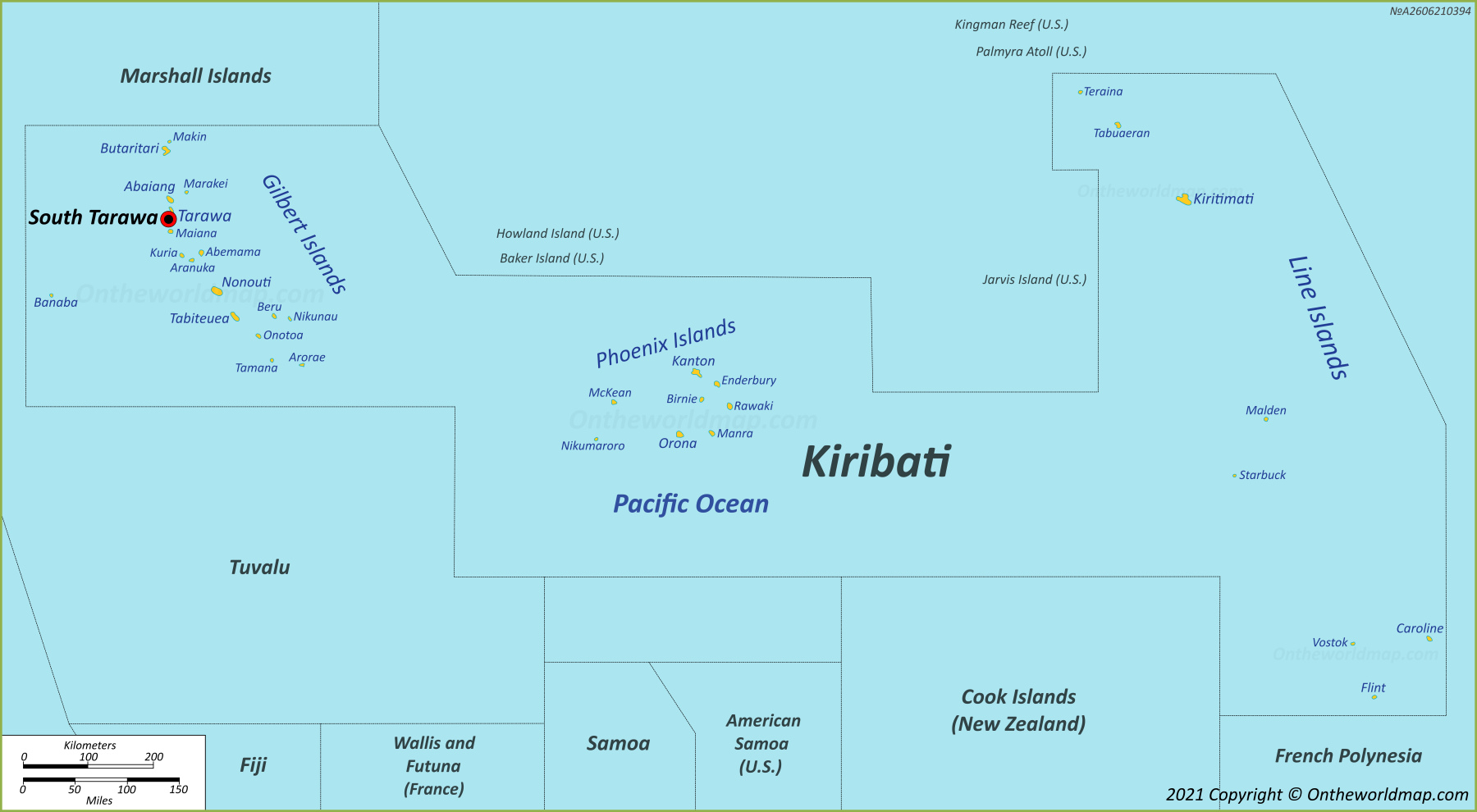 Kiribati Map | Detailed Maps of Republic of Kiribati