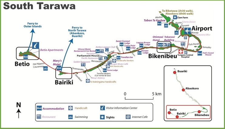 South Tarawa map