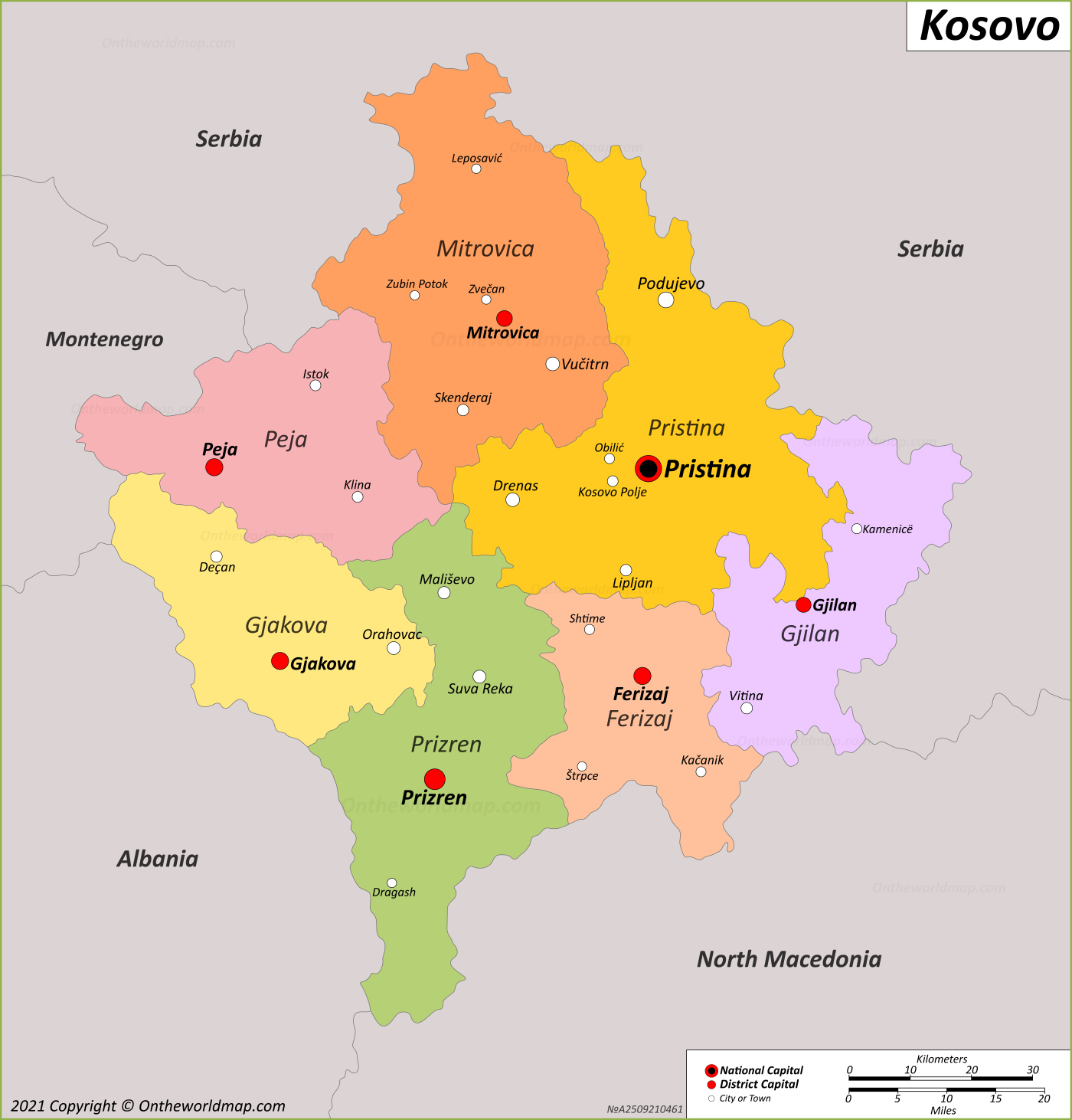 Kosovo Map Discover Kosovo With Detailed Maps   Map Of Kosovo 