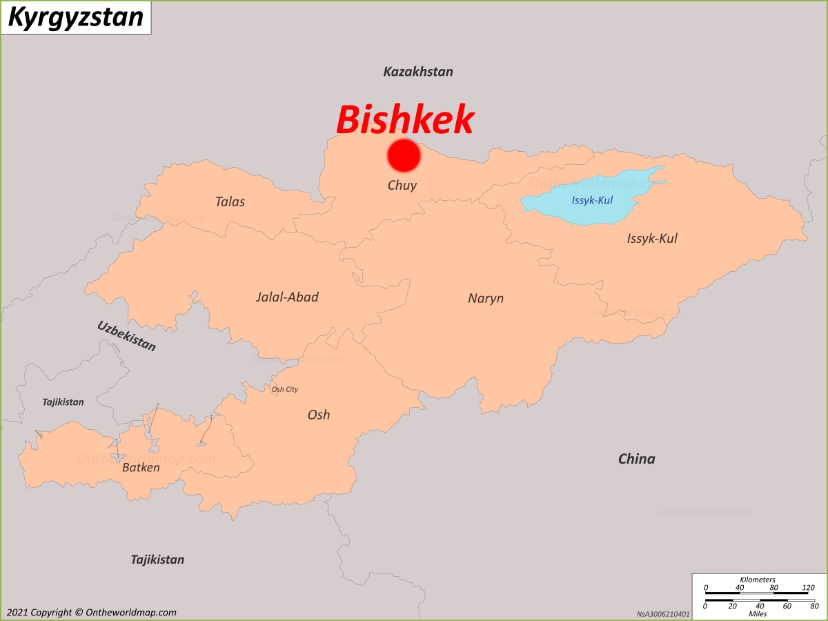 Bishkek Location Map