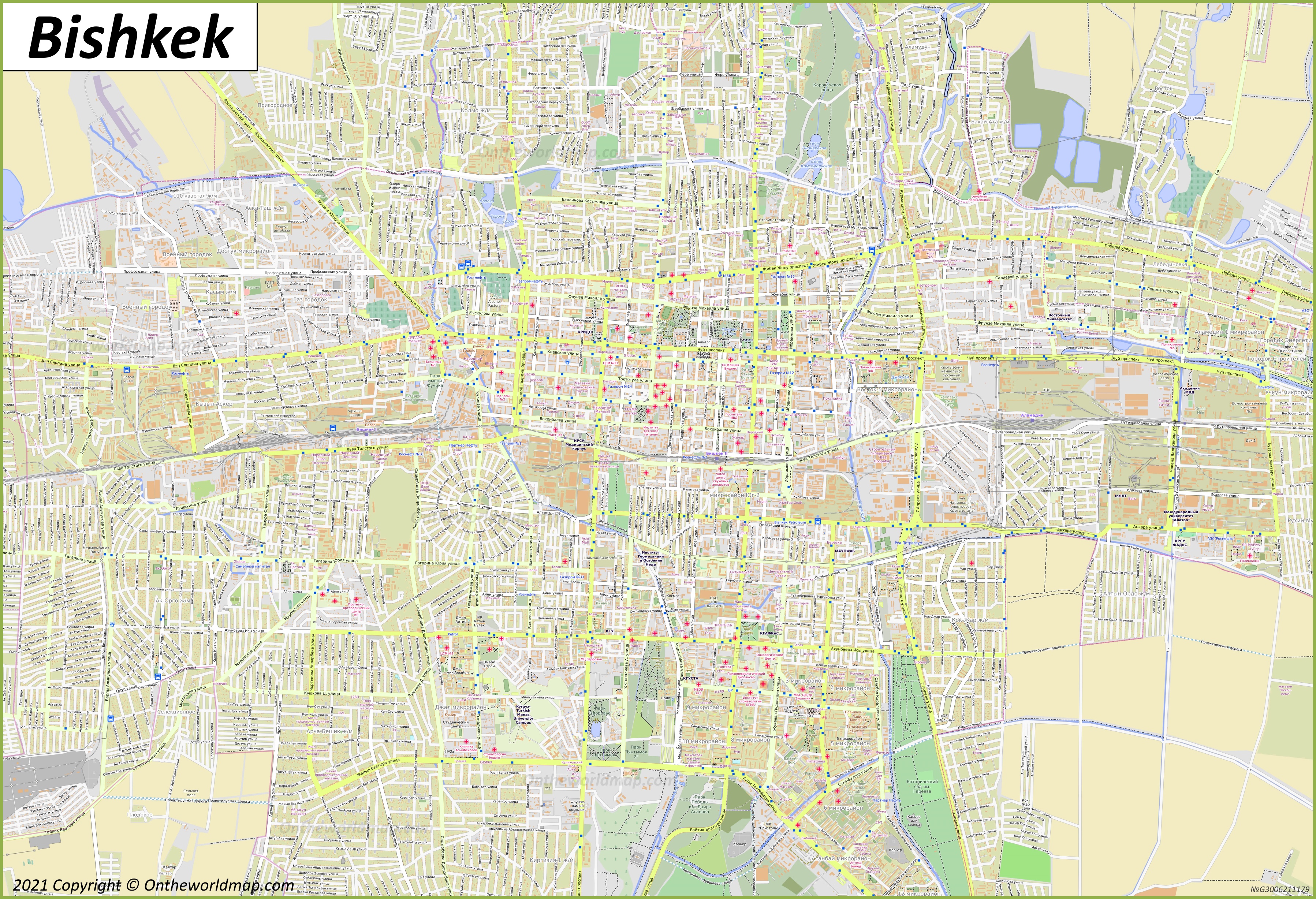 Map of Bishkek