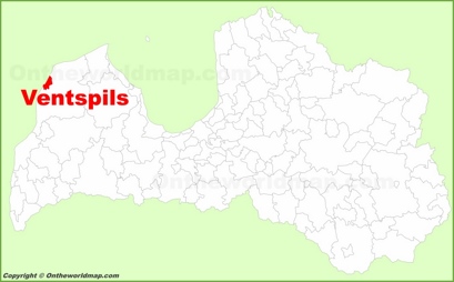 Ventspils Location Map