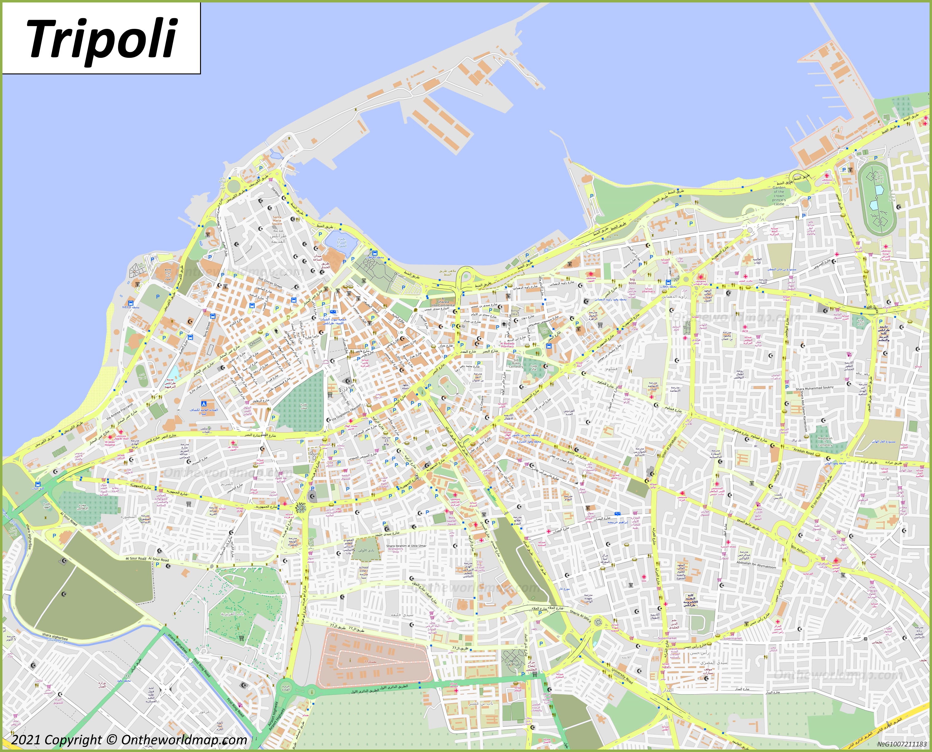 Map of Tripoli