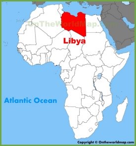 Libya location on the Africa map