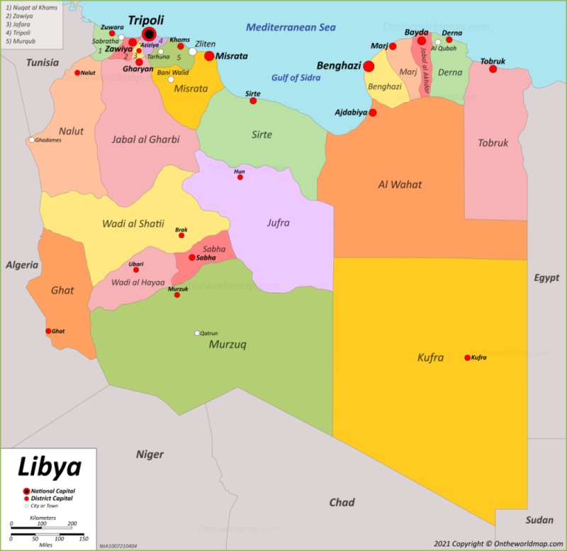 Map Of Libya Max 