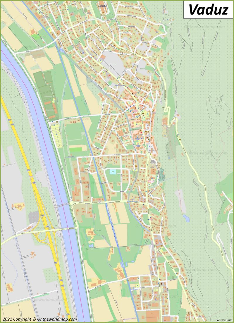 Map of Vaduz