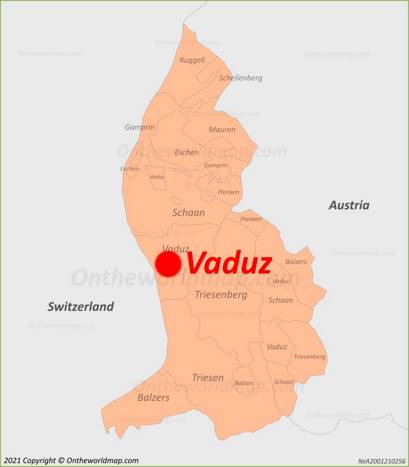 Vaduz Location Map