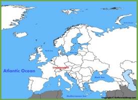 Liechtenstein location on the Europe map