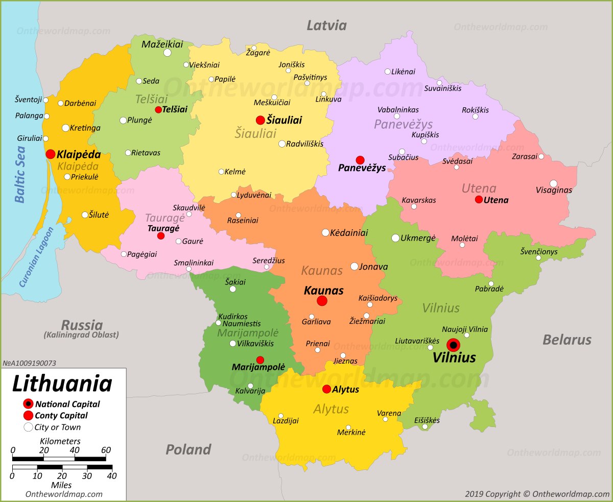 Lithuania Map Detailed Maps Of Lithuania Lithuania Map Detailed Maps Of Lithuania
