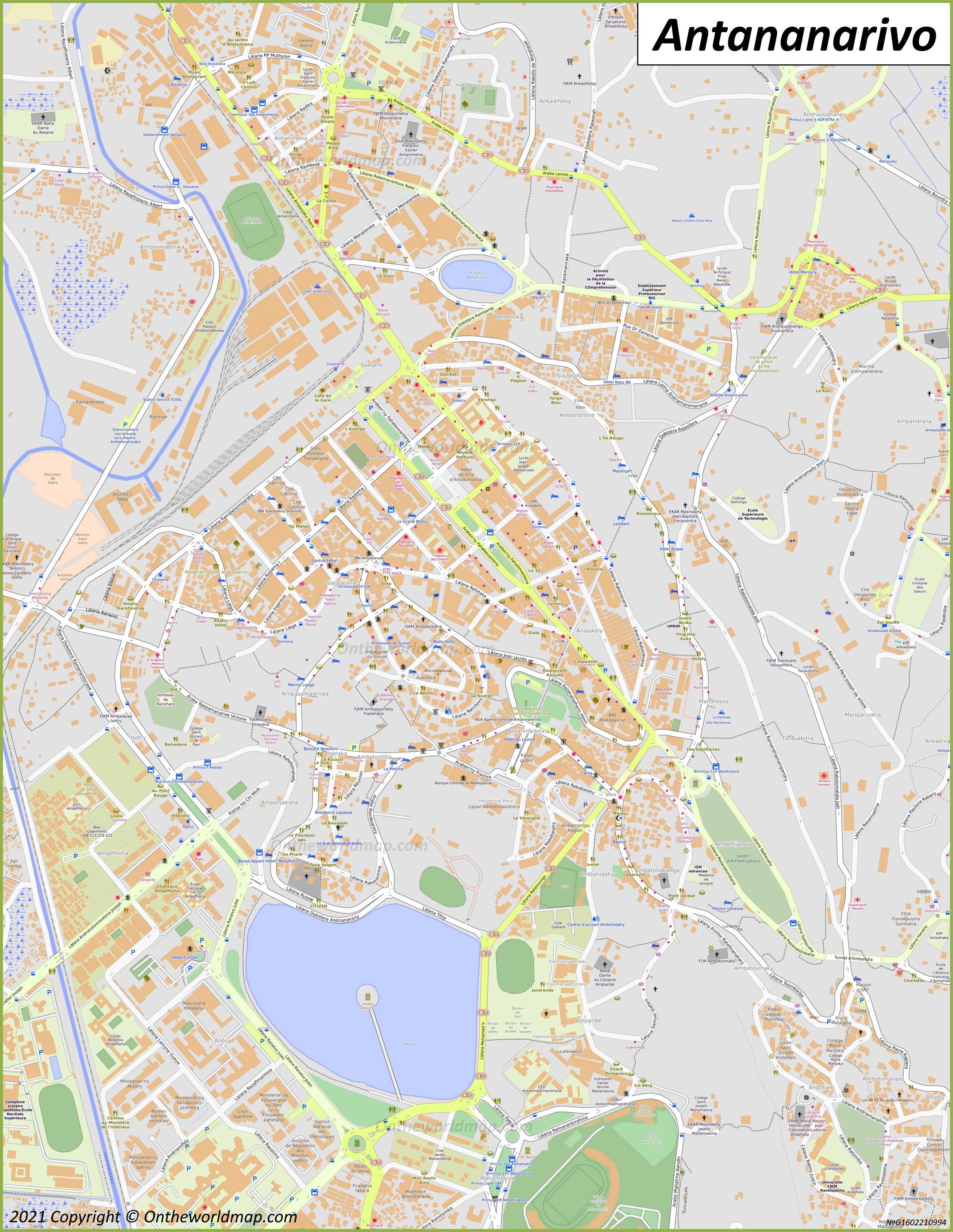Map of Antananarivo