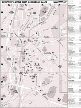 Kuala Lumpur Chinatown, Little India and Merdeka Square tourist map