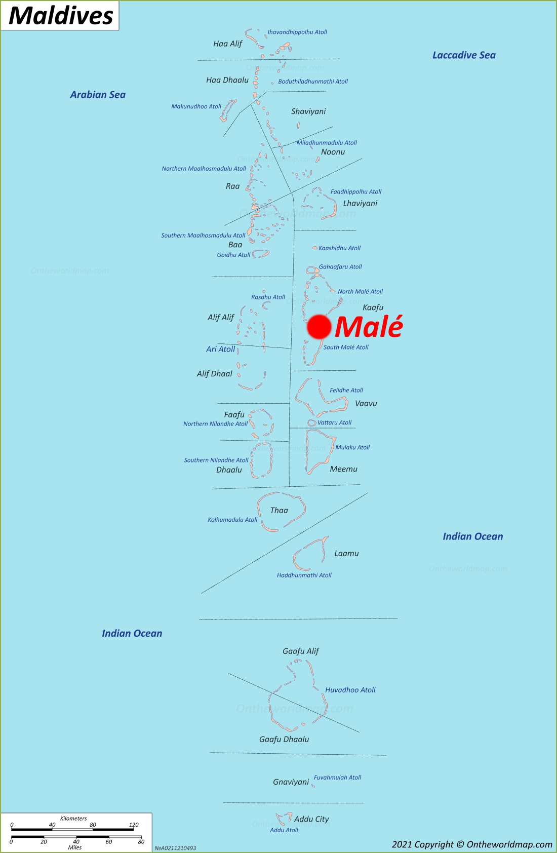 Malé Location Map
