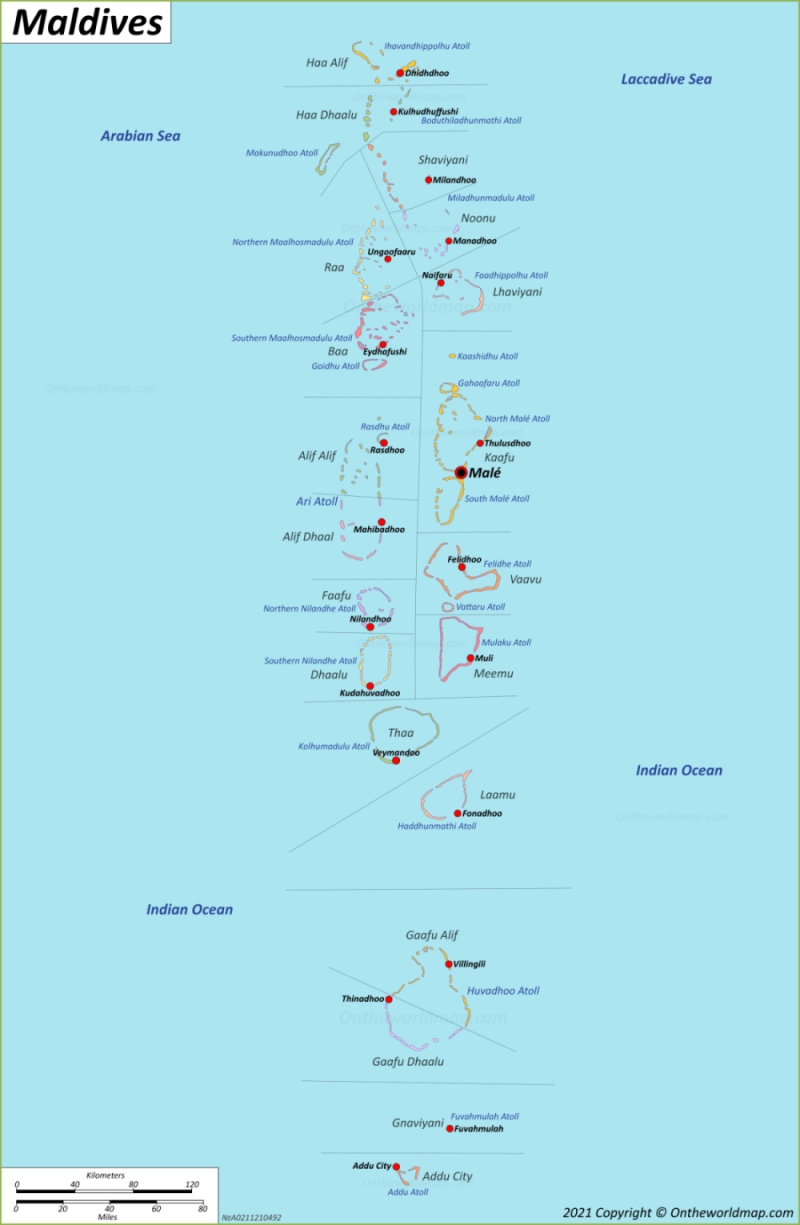 Maldives Map | Detailed Maps of Republic of Maldives