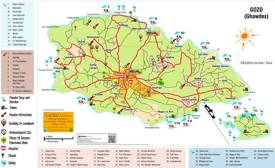 Gozo Tourist Attractions Map