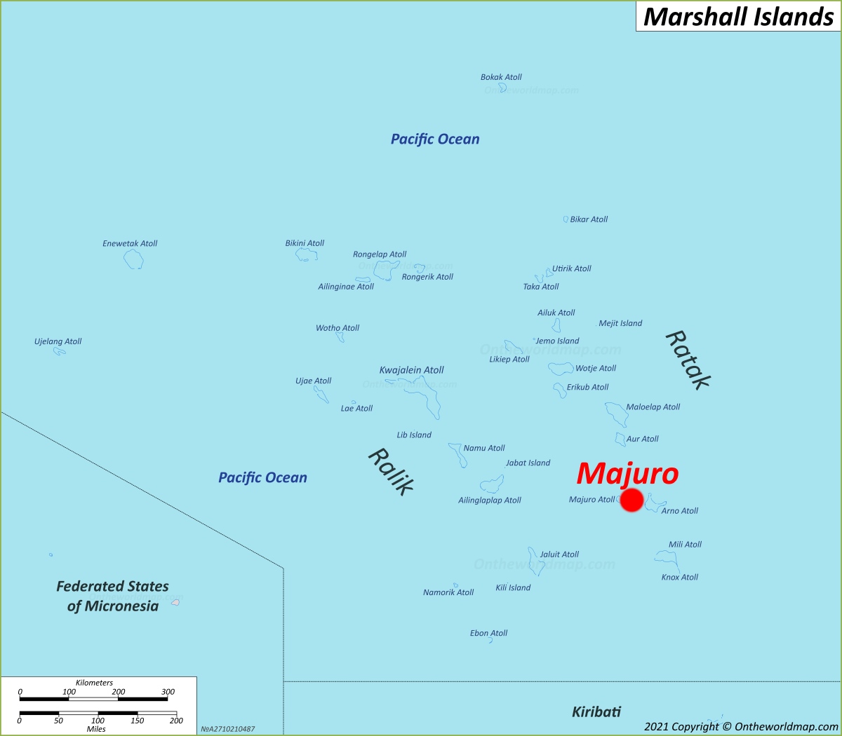 Majuro Location Map