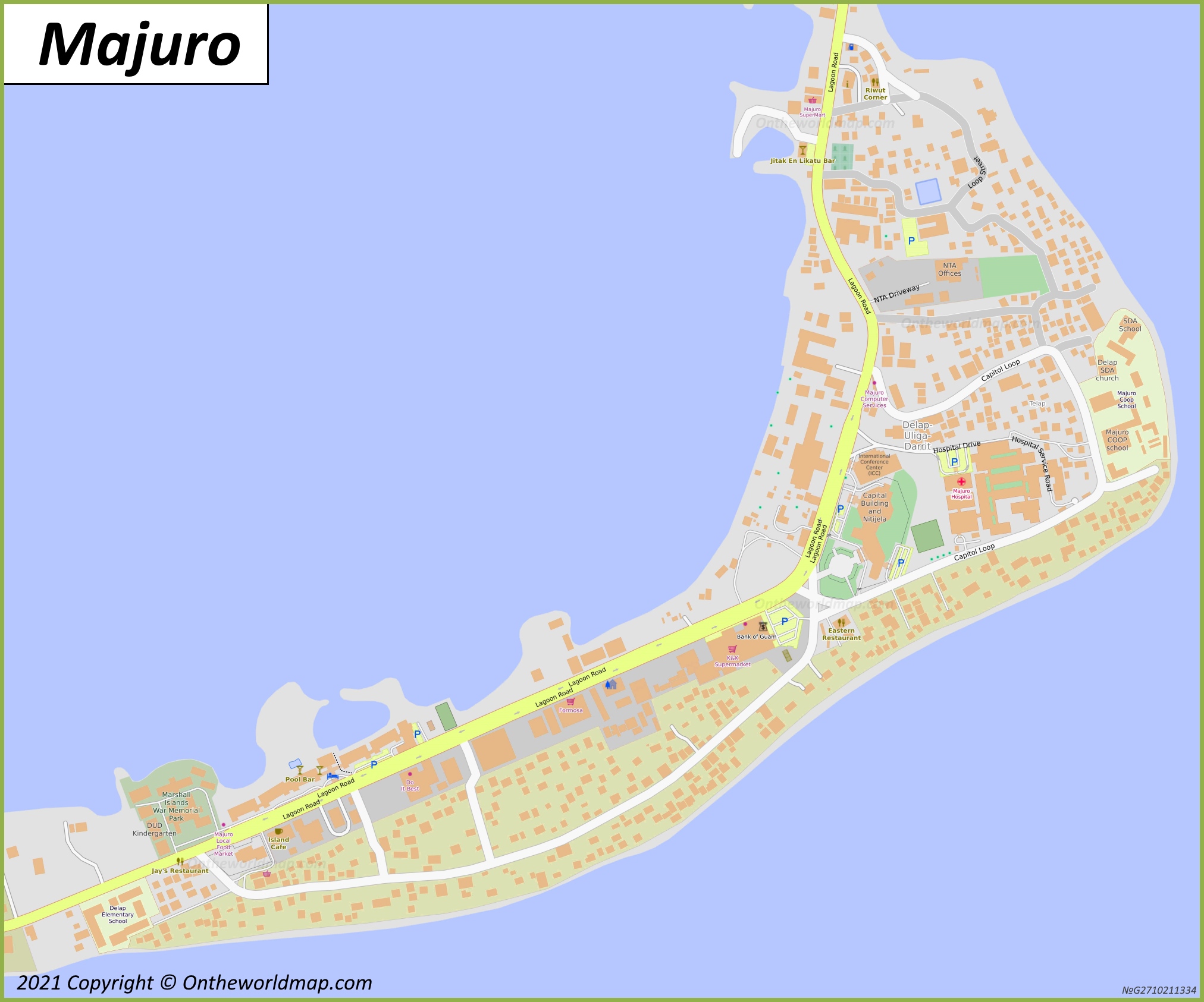 Majuro Town Center Map