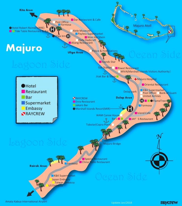 Majuro Tourist Map