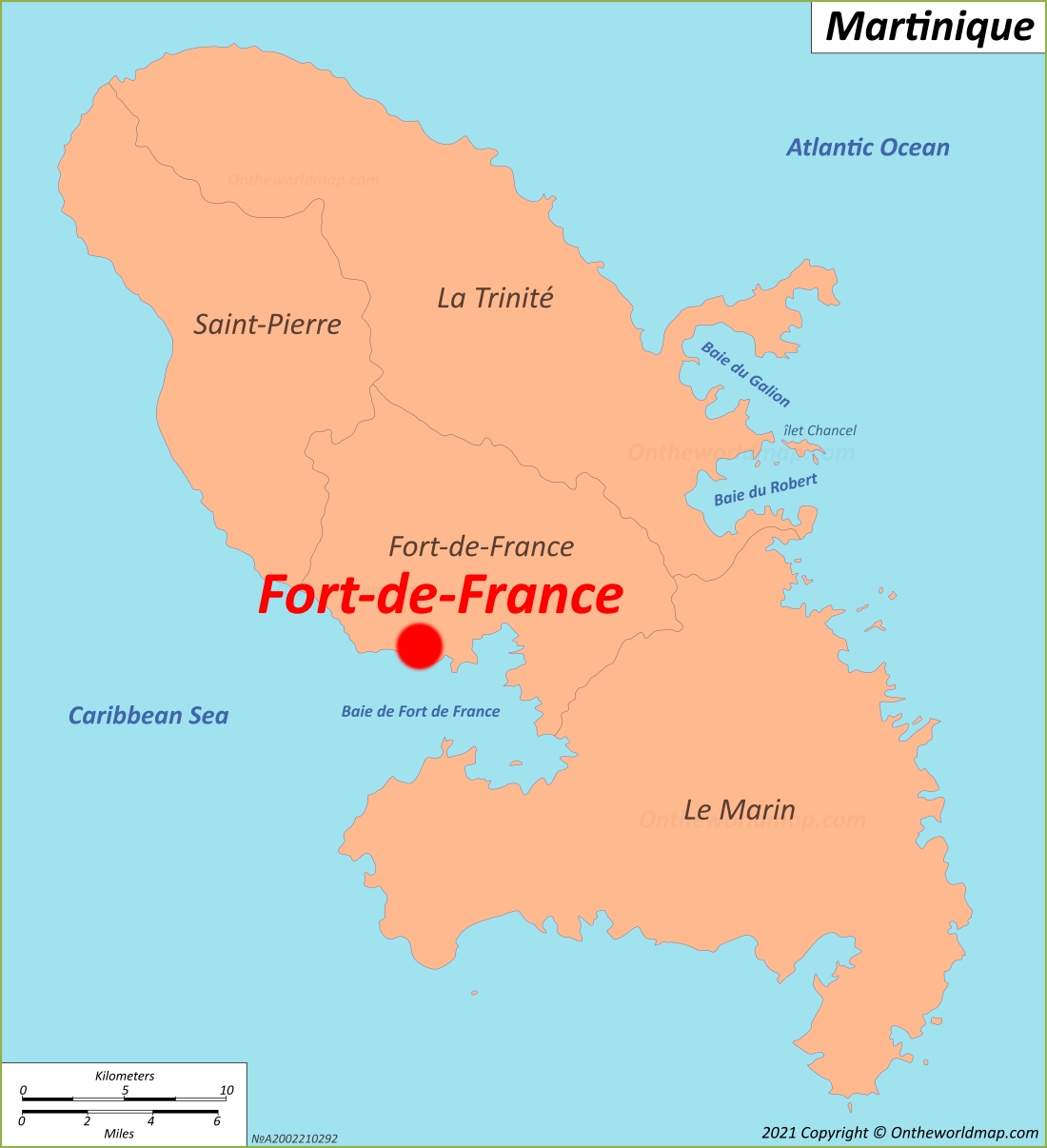 Fort-de-France Location Map