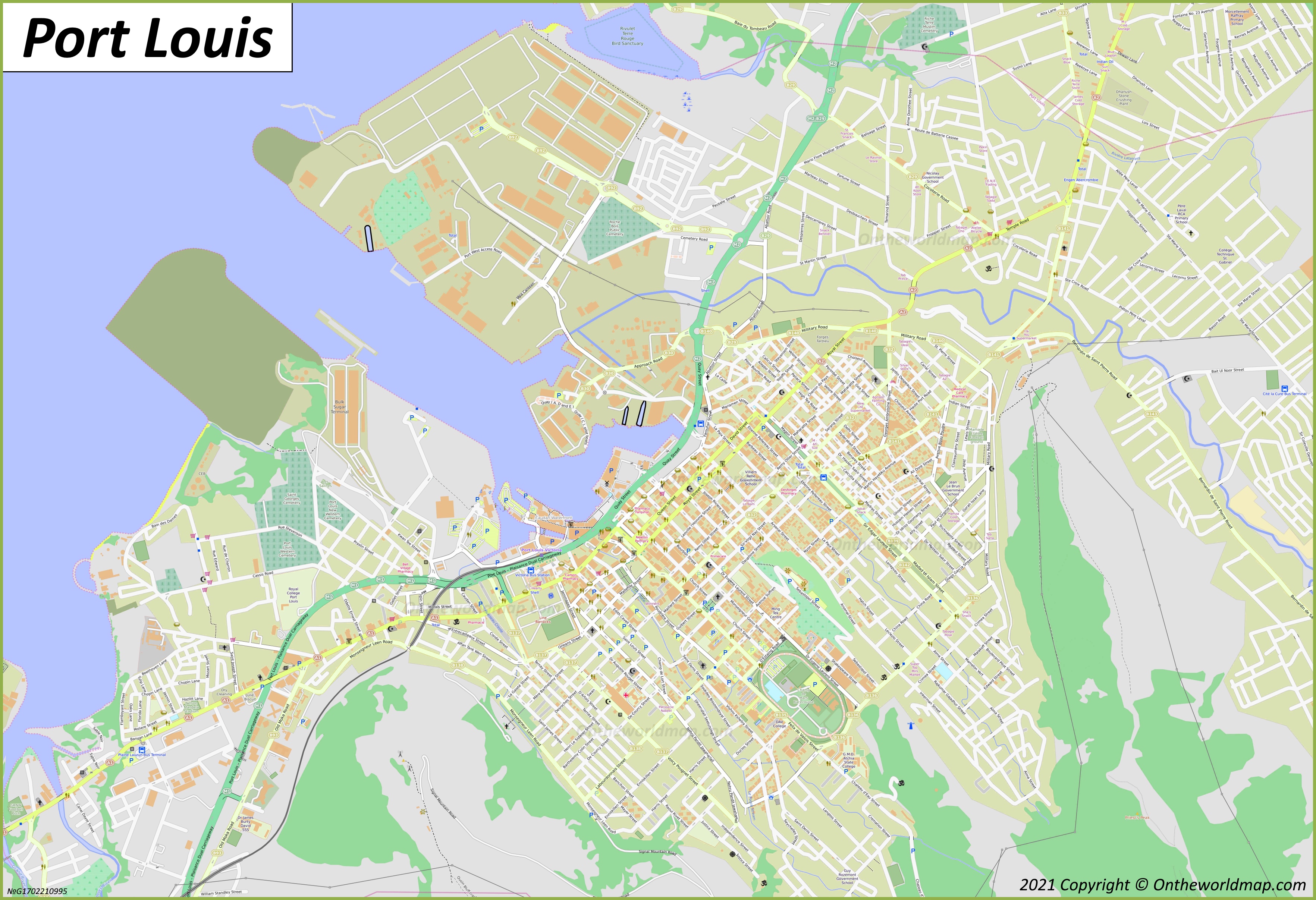 Map of Port Louis