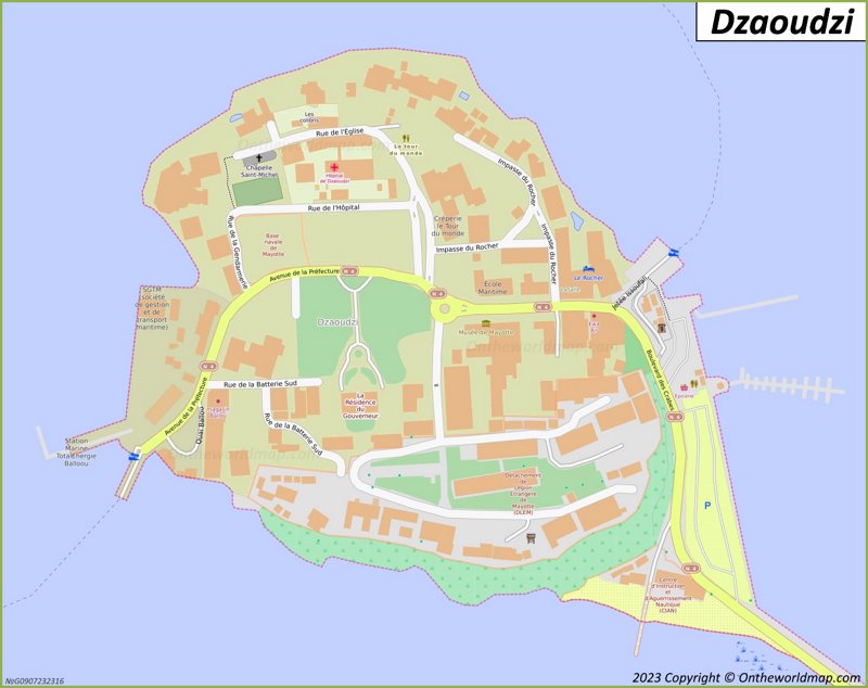 Map of Dzaoudzi